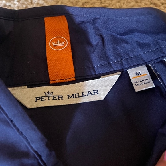 Peter Millar Crown Sport Hyperlight Weld Medium Blue Gray Half Zip Pullover Med - Picture 5 of 6